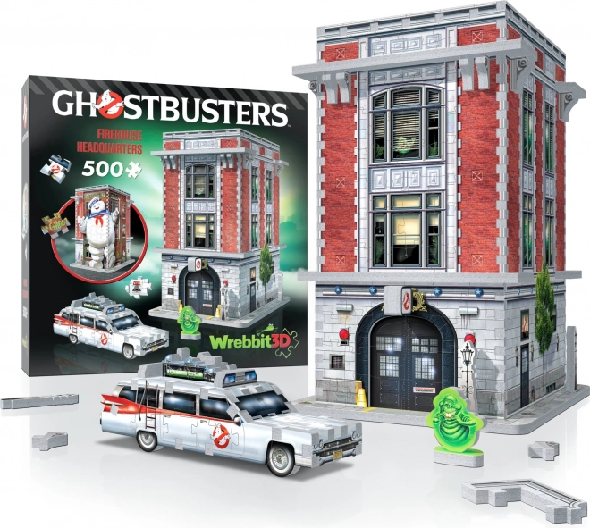 WREBBIT 3D puslespil Ghostbusters: Spøgelsesjægernes brandstation 500 brikker