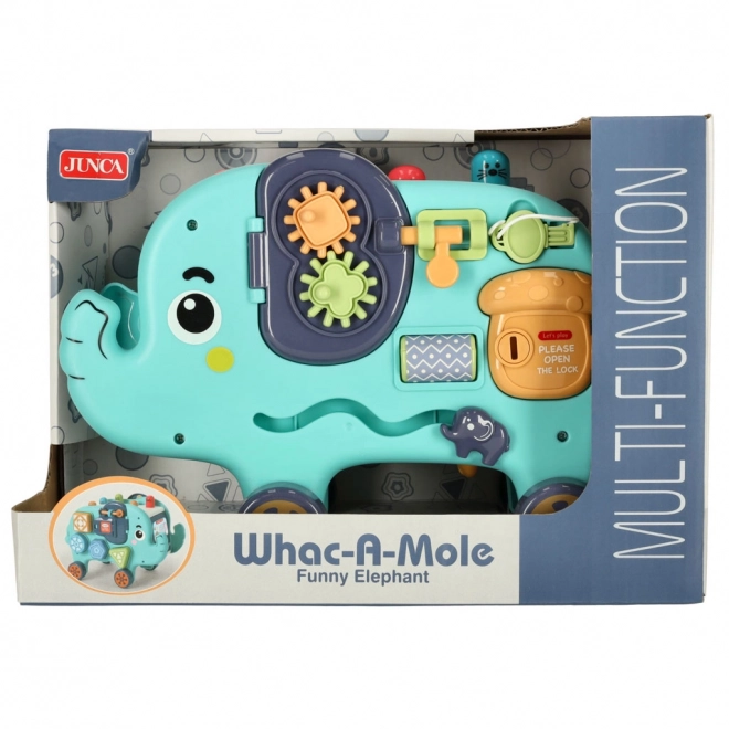 Interaktiv klodssortering montessori elefant 26 cm