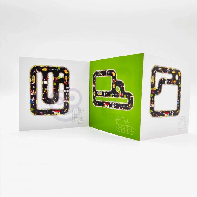 Woopie Green bypuzzle til børn - Racerbane
