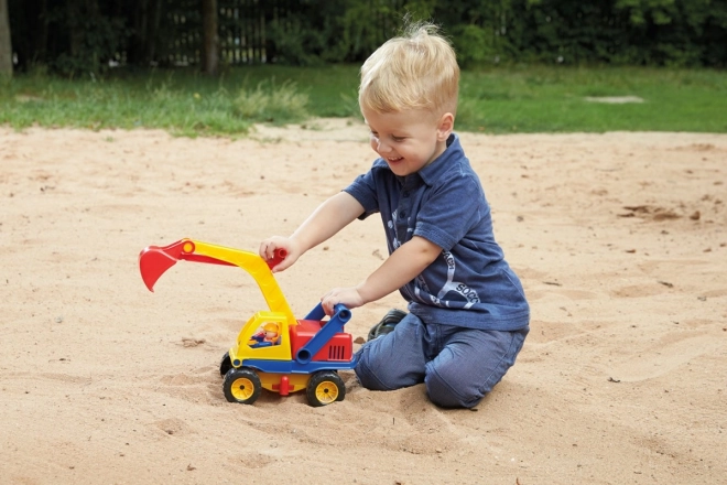 Auto gravemaskine med figur 32cm