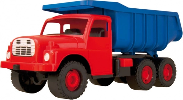 Tatra 148 lastbil i plast 72 cm – orange – Blå-rød