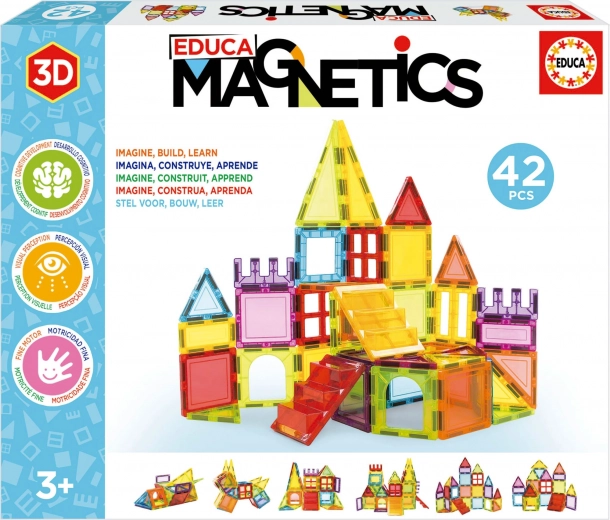 EDUCA Magnetisk bygge­sæt Magnetics 42 dele