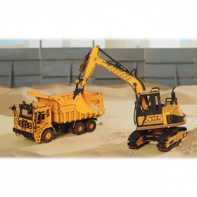 RoboTime træ 3D puslespil - Lastbil