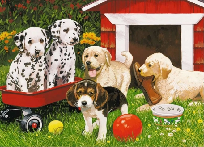 Ravensburger puslespil Hvalpefest 60 brikker