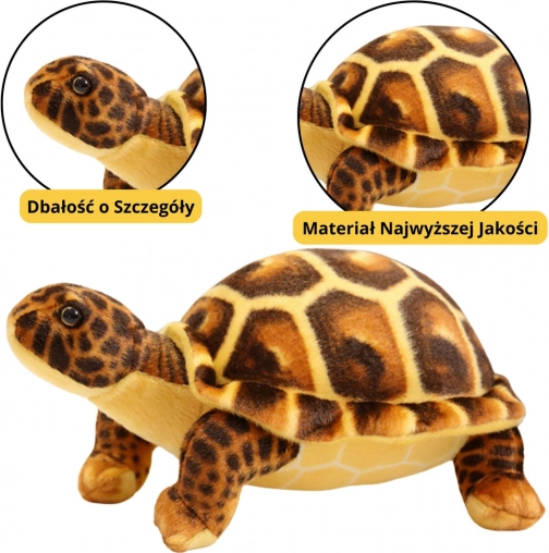 Plys brun skildpadde 25 cm