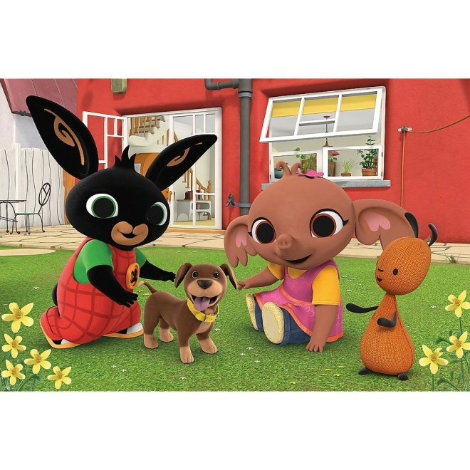 Elskede BING-figurer og sjov med hunden