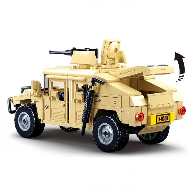 Sluban Army Model Bricks M38-B0837 Hummer kamp off-road