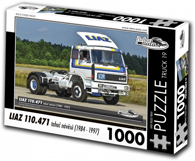 Puslespil RETRO-AUTA: LIAZ 110.471 sættevognstrækker (1984–1997), 1000 brikker