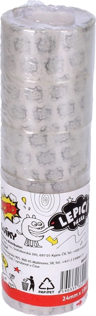 Gennemsigtig tape 24 mm x 10 m - 6 stk.