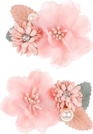 Hårspænder med blomster til børn - 2 stk.