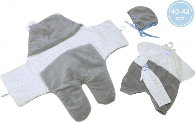 Tøjsæt til babydukke størrelse 40-42 cm