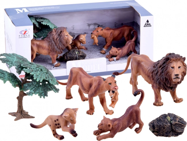 Safari-figursæt – tigerfamilie – Løver