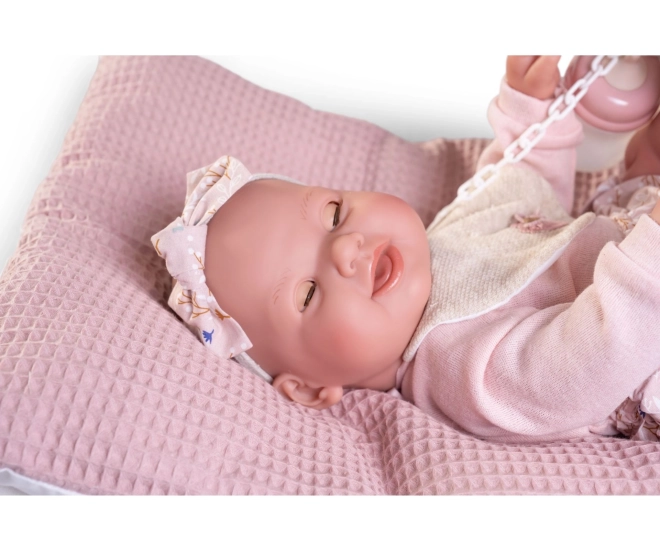 Antonio Juan 50414 MIA - blinkende og tissende realistisk dukke baby med fuld vinylkrop - 42 cm