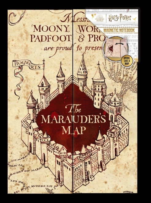 Notesbog A5 HARRY POTTER Marehalvkortet