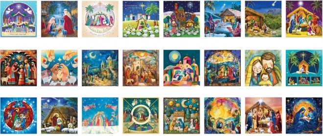EUROGRAPHICS Puslespil Julekalender: Jesu Fødsel 24x50 brikker