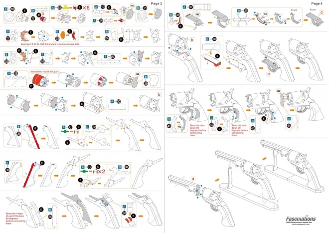 METAL EARTH 3D puslespil Wild West: Revolver