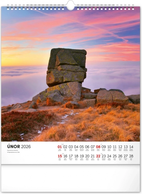 Vægkalender Krkonoš 2026