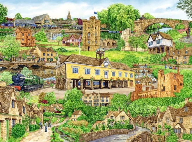 Puslespil Flugt til Cotswolds 500 brikker