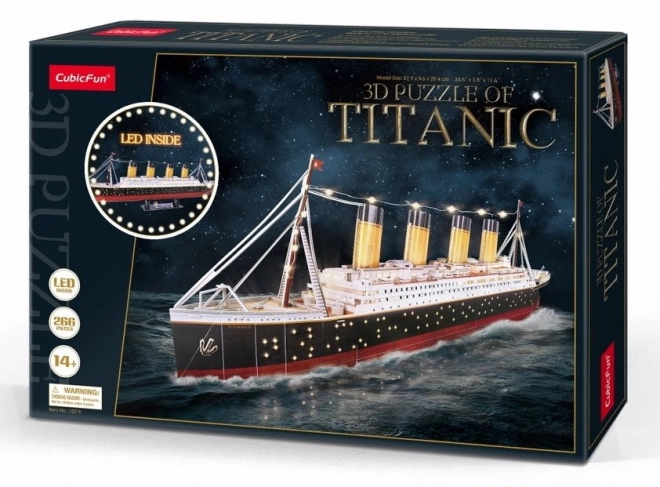 3D Puslespil med LED Titanic