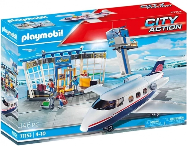 Lufthavn med fly City Action