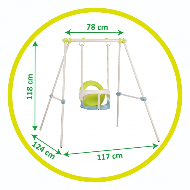 Babygynge 120 cm, metalstel