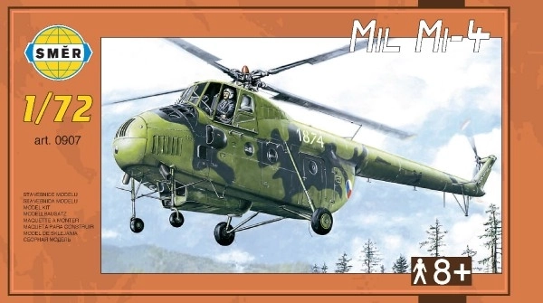 Model Helikopter Mil Mi-4 i æske 34x19x5,5cm