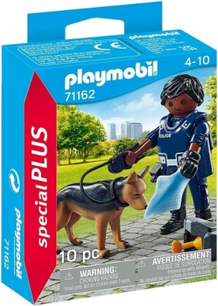 Playmobil Special Plus-figur: politibetjent med tjenestehund