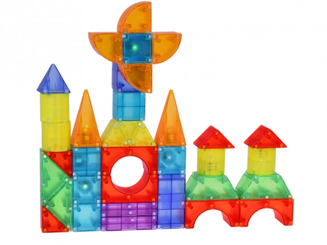 3D magnetiske blokke Lysende magnetiske blokke 64 stk ZA5240