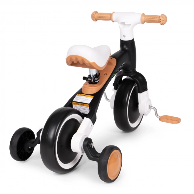 Løbecykel med pedaler og støttehjul sort ECOTOYS