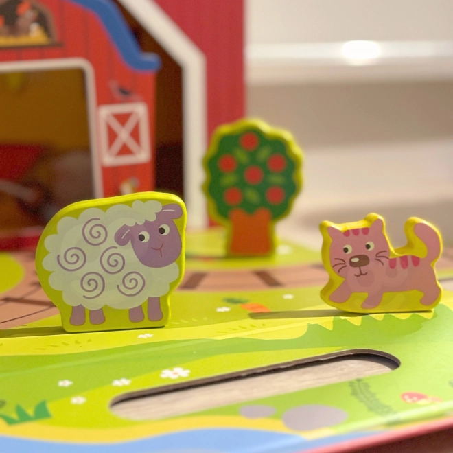 Træ Farm i Kuffert Tooky Toy