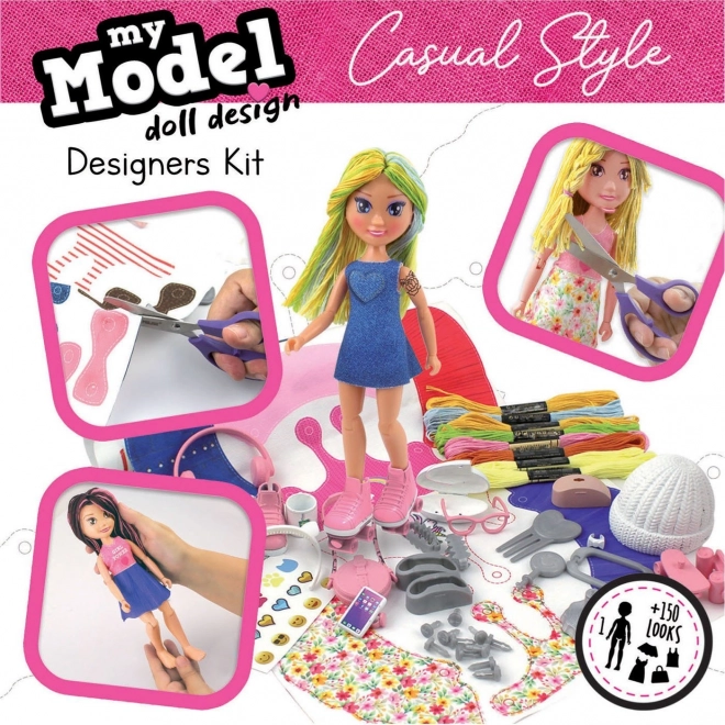 EDUCA Kreativt sæt My Model Doll Design: Casual stil