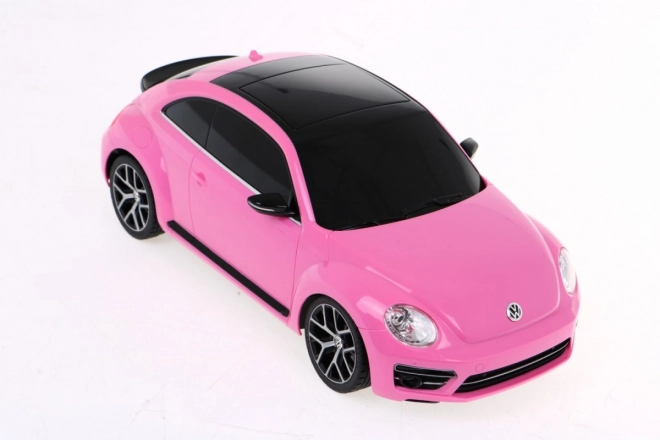 Fjernbetjent bil R/C Volkswagen Beetle Rastar 1:14 lyserød