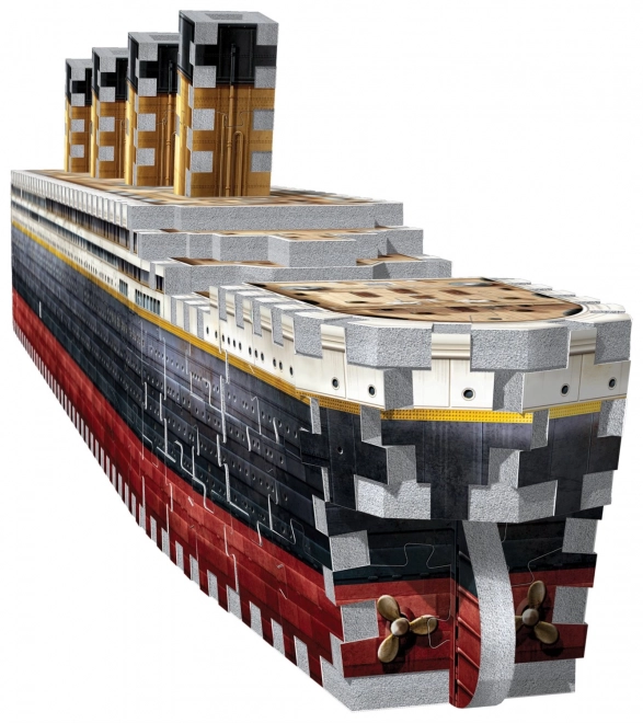 3D puslespil Titanic fra Wrebbit, 440 stykker