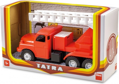 tatra 148 brandvæsen 30 cm – plastbrandbil med udtrækkelig stige