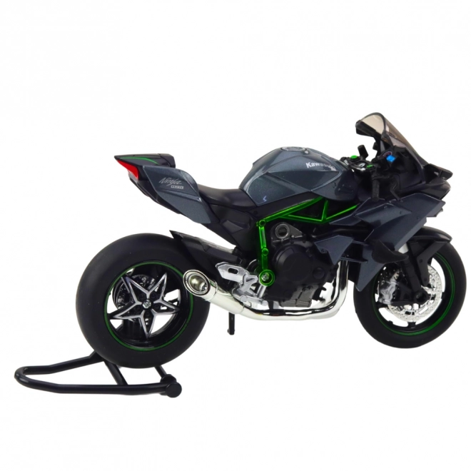Metallisk Sportmotorcykel med Lys- og Lydseffekter