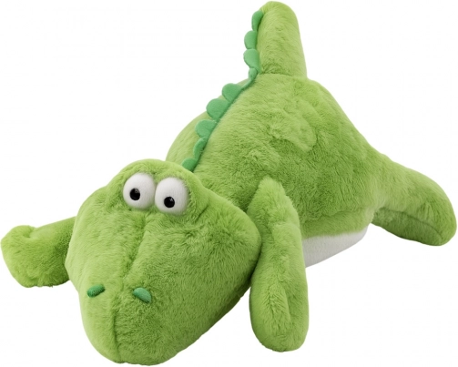 Plysset krokodille lysegrøn 42 cm