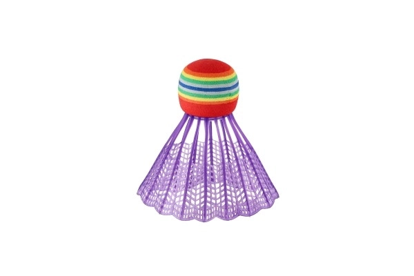 Farverige badmintonbolde