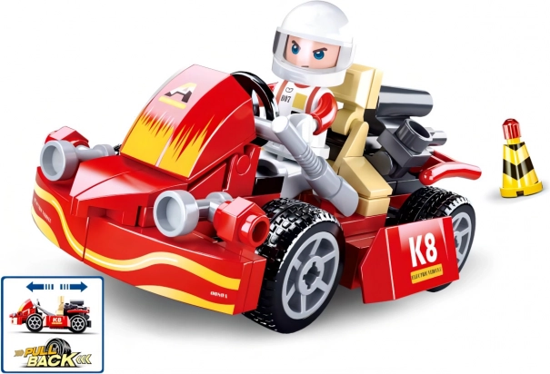 Sluban Town oprukkelig gokart byggesæt (89 dele)