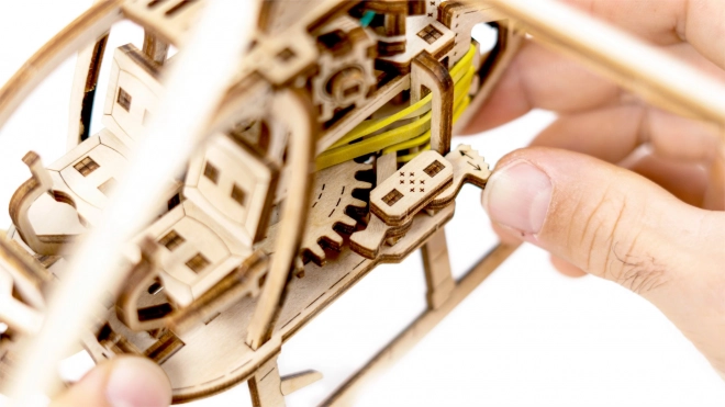 Træ 3D puslespil helikopter