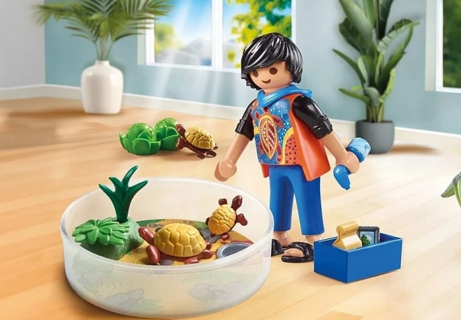 Playmobil terrarium med skildpadder