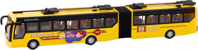 Fjernstyret skolebus Przegubowy 1:32 gul