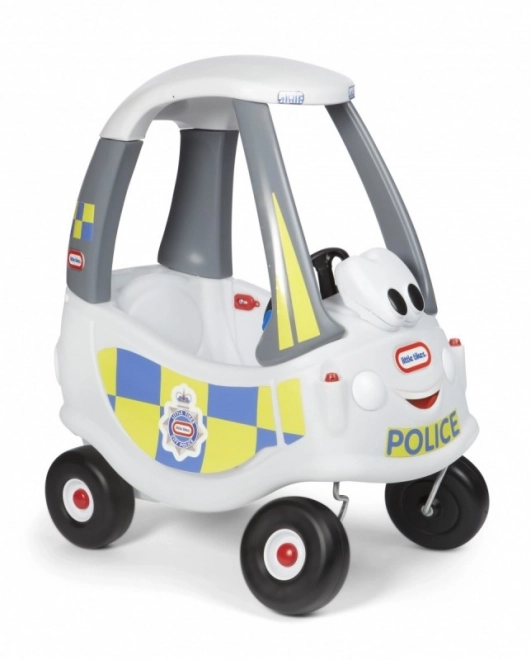 Cozy Coupe Politibil Hvid