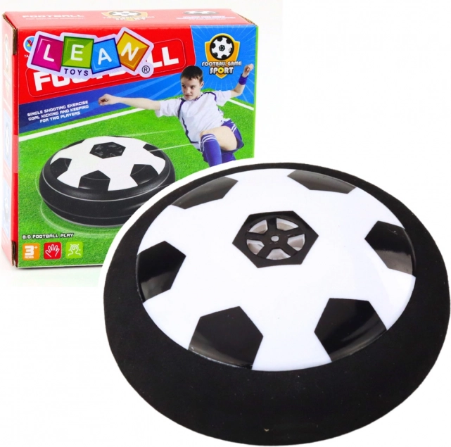Magisk flyvende svævende kugle Hoover Ball sort-hvid 9 cm