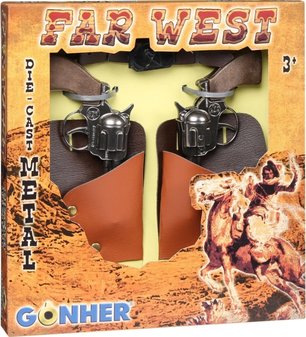 Cowboy-sæt med revolvere