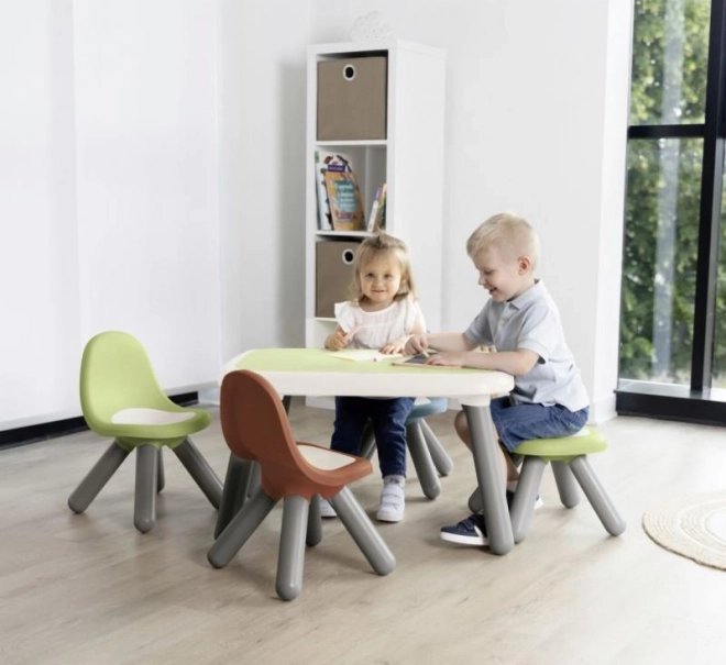 Børne designgrøn stol