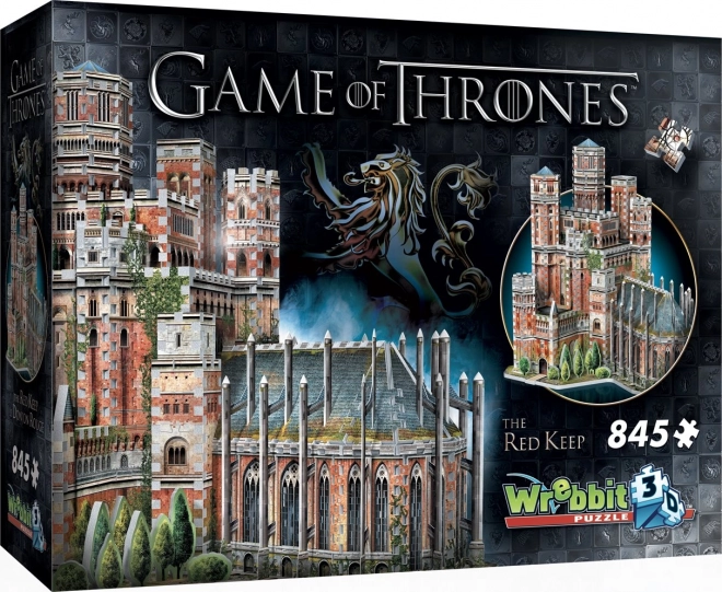 Wrebbit 3D-puslespil Game of Thrones: Den Røde Fæstning – 845 brikker
