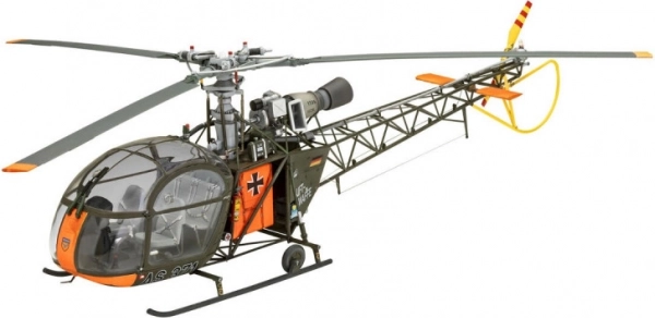 Plastiksamlesæt Helikopter Alouette II 1/32