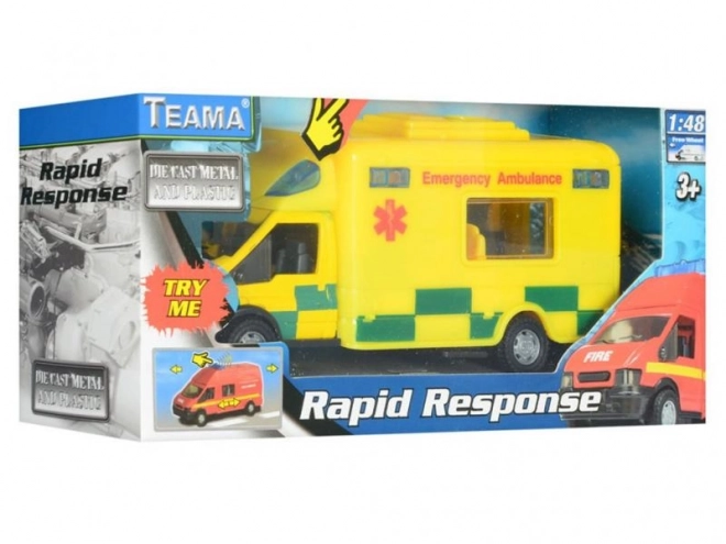 Metalbil Rapid 1:48 med lyd