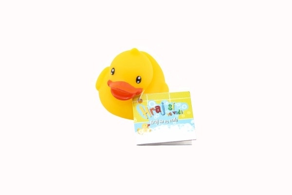 Gummi gul badeand - 5,5 cm, 1 stk.
