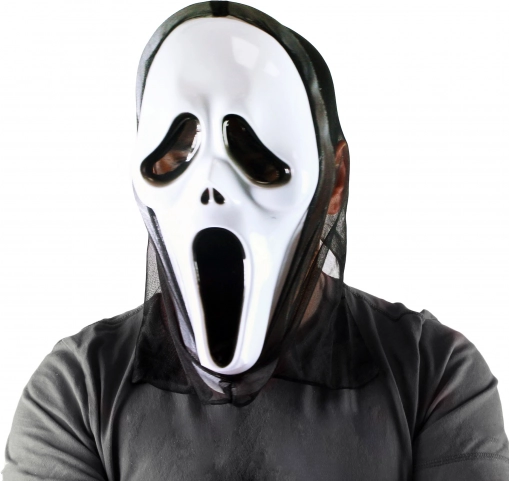 Skrig-spøgelsesmaske til Halloween